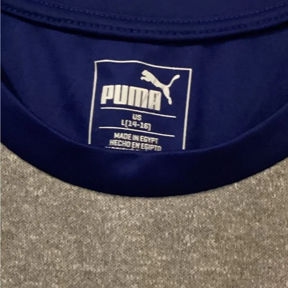 PUMA Boys' Logo T-Shirt Size L(14/16) - Picture 3 of 4
